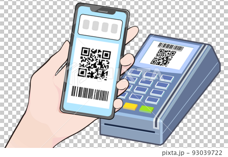 Illustration of QR code payment 93039722