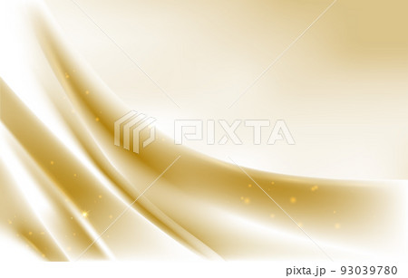 Gold White Background Abstract Golden Silk Fabric Texture 93039780