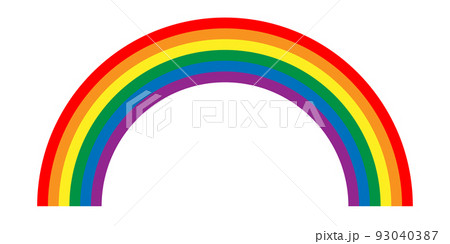 Colorful pride rainbow vector illustration 93040387