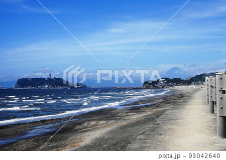 8月　鎌倉1375富士山と江ノ島･七里ガ浜 93042640