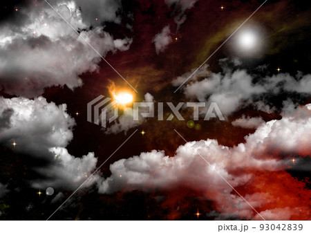 galaxy in a free space. 3D rendering 93042839