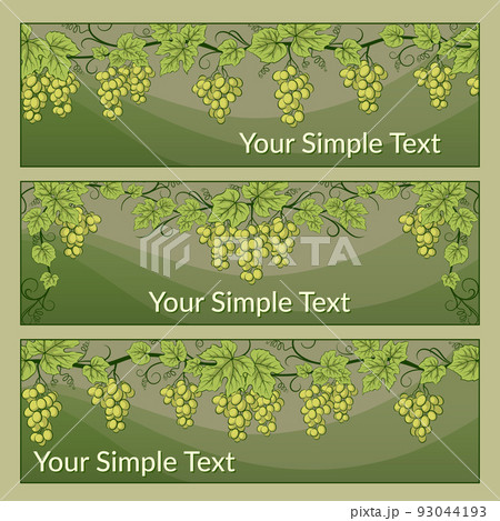 Tags with Grape Leaves 93044193