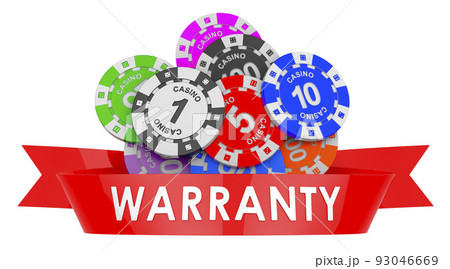 Casino payment warranty concept. 3D rendering 93046669