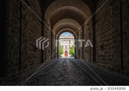 Dark gate is tunnel located near Esztergom basilica in Hungary Dark gate is tunnel located near Esztergom basilica in Hungary 93046896