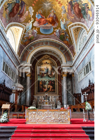 Interior of  Esztergom basilica in Hungary 93046914