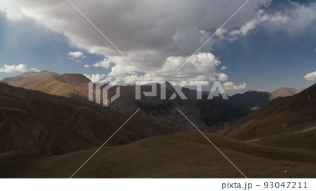 Panorama view to Tian Shan mountain and Coal Mine Kara-Keche, Naryn Province, Kyrgyzstan Panorama view to Tian Shan mountain and Coal Mine Kara-Keche, Naryn Province, Kyrgyzstan 93047211