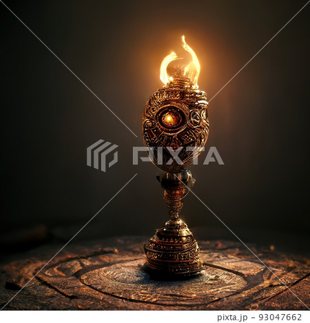 Digital art of ancient god artifact 93047662