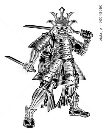 Warrior Samurai Sketch Vector Images over 390