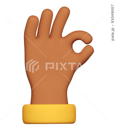 Consent sign - modern realistic colorful 3d icon 93049007