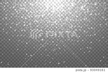 Silver bokeh background. Glitter light burst. White particles and sparks. Christmas design template. Beautiful glowing elements. Shiny circles. Vector illustration Silver bokeh background. Glitter light burst. White particles and sparks. Christmas design template. Beautiful glowing elements. Shiny circles. Vector illustration 93049161