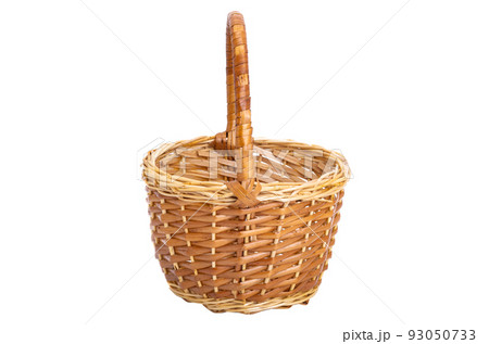 wicker basket isolated 93050733