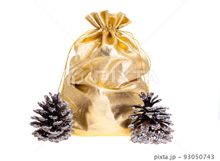 christmas bag with gifts isolated christmas bag with gifts isolated 93050743