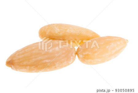 cashew nuts, almonds isolated 93050895