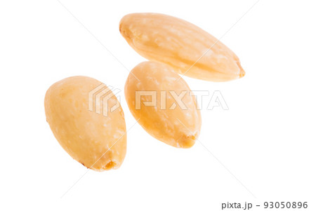 cashew nuts, almonds isolated 93050896