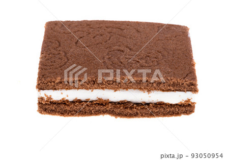 biscuit with milk cheese cream isolated 93050954