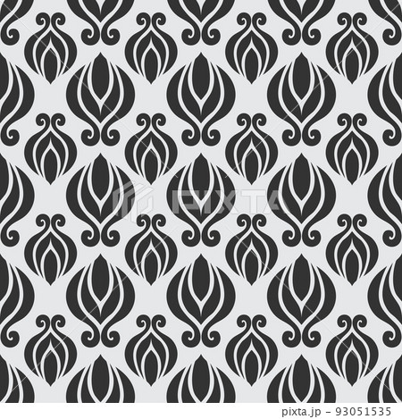 floral monochrome seamless pattern wallpaper 93051535