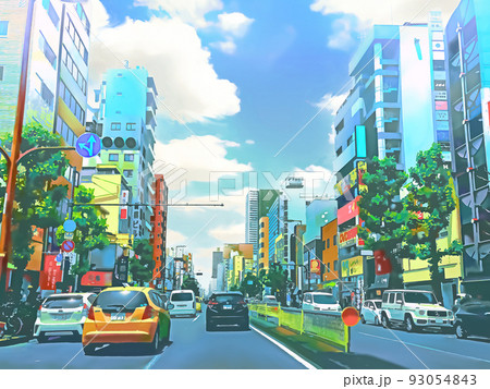 都会の大通り2 93054843