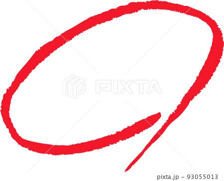 手描き赤丸　採点　テスト 93055013