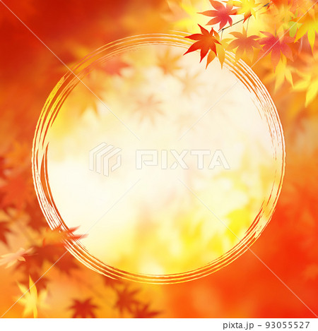 秋の和風背景 93055527