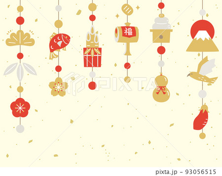 年賀状や年賀素材に使えるイラスト 93056515