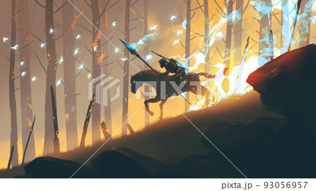 knight from the burning mountain 93056957