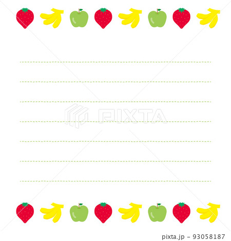 フラットでシンプルな秋のメモ帳 93058187