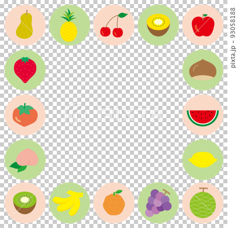 flat and simple fruit frame flat and simple fruit frame 93058188