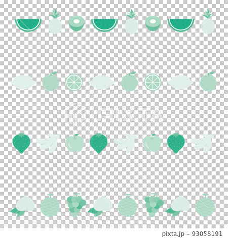 flat and simple fruit line 93058191