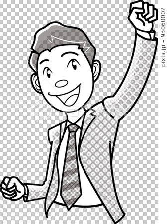 Businessman to pose a gut 93060002