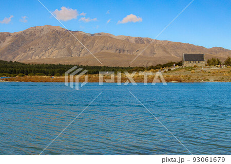 【テカポ】テカポ湖　晴れ 93061679