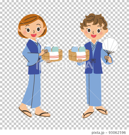 全身穿著浴衣的女人 93062596