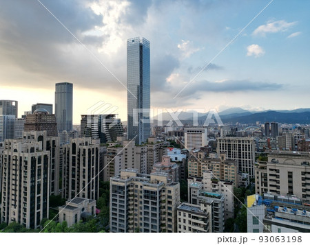 空撮 鳥瞰図 台北 93063198