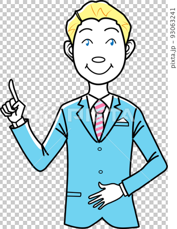 businessman showing point 93063241