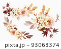 Autumn floral bouquet collection 93063374