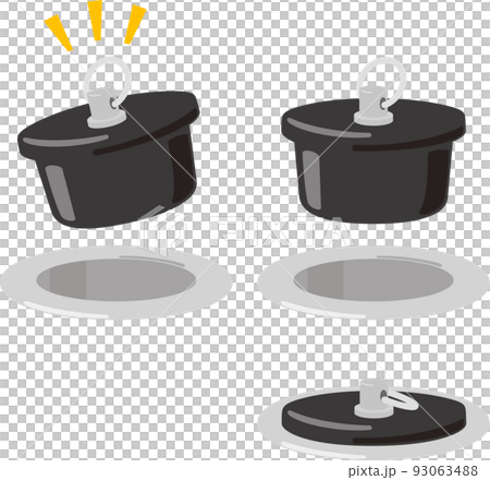 排水口の栓のイラストセット 93063488