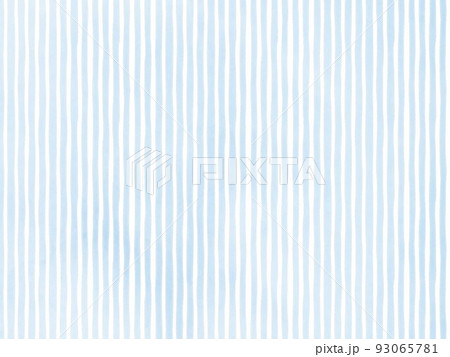 フリーハンド風　透明感のある瑞々しいブルーストライプ 93065781