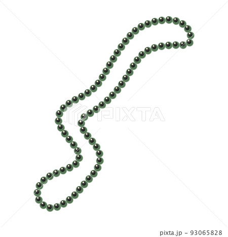 シンプルな黒真珠のネックレス シンプルな黒真珠のネックレス 93065828