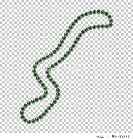 シンプルな黒真珠のネックレス シンプルな黒真珠のネックレス 93065828