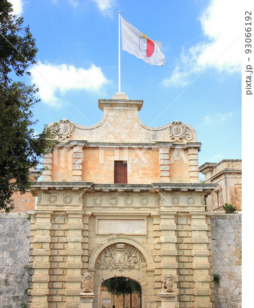 gate to fortified city of Mdina, Malta gate to fortified city of Mdina, Malta 93066192