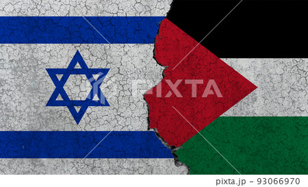 Israel vs Palestine. Continued clashes between two peoples. 93066970