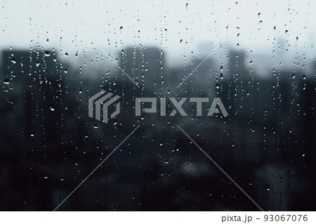都会の雨のイメージ 都会の雨のイメージ 93067076
