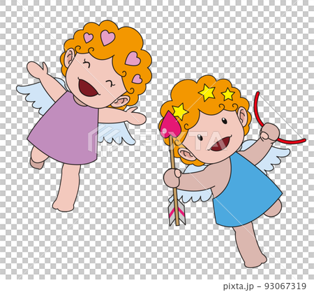 angel and cupid angel and cupid 93067319