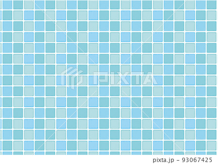 質感のあるかわいいレトロな青いタイル 質感のあるかわいいレトロな青いタイル 93067425