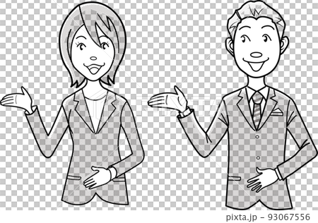 Businessmen and businesswomen to guide 93067556
