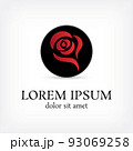 red rose logo design template 93069258
