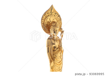 観音菩薩(観音様)の仏像 ゴールド6 93069995