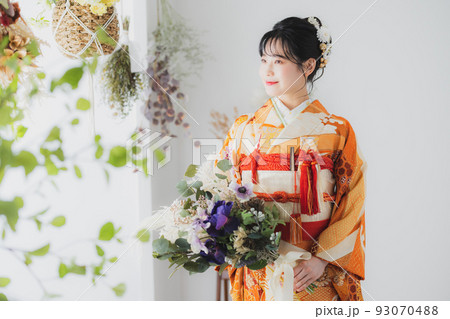 和装花嫁　引き振袖　大振袖　 93070488