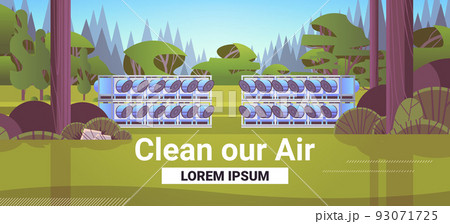 Decarbonization carbon dioxide capture and storage separating atmosphere fan and filter pure CO2 save planet 93071725