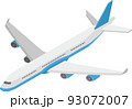 飛行機のイラスト（アイソメ） 93072007