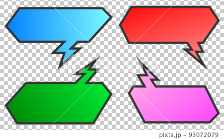 Speech bubble illustration to write a message 93072079